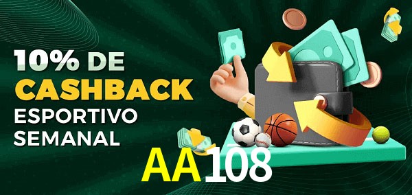 10% de bônus de cashback na AA108